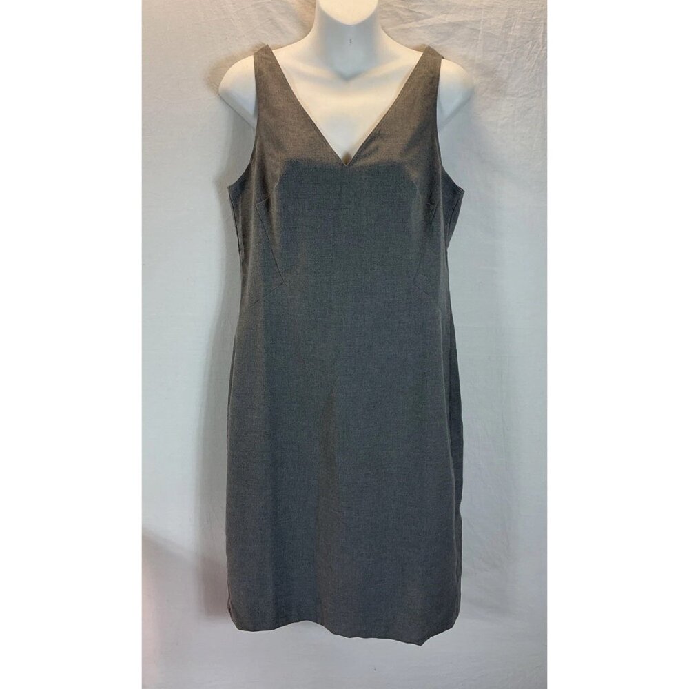 NEW Banana Republic Sheath Dress‎ Size 8 Gray Sleeveless office neutral chic